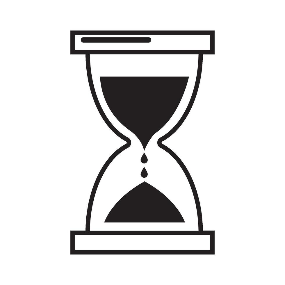 hourglass icon illustration design template vector