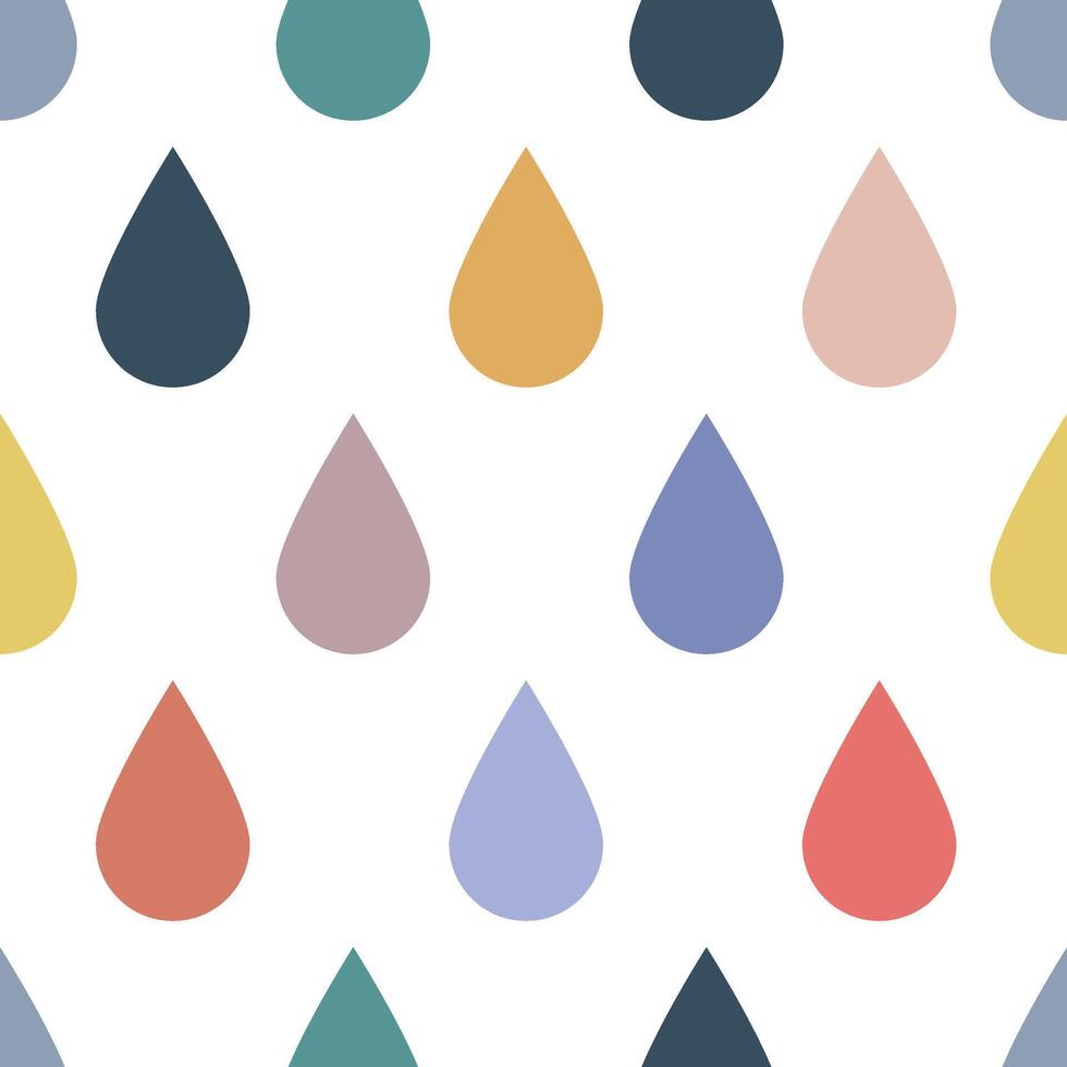 Drop pattern in modern style, flat, Pattern for paper and decor vector