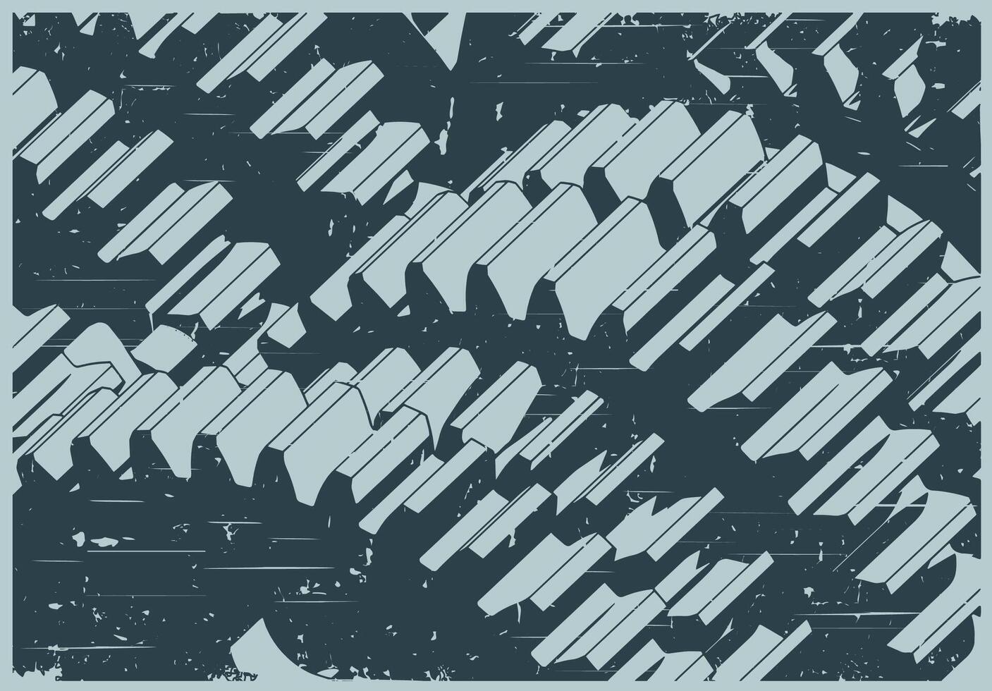 Transmission close-up retro poster style vector