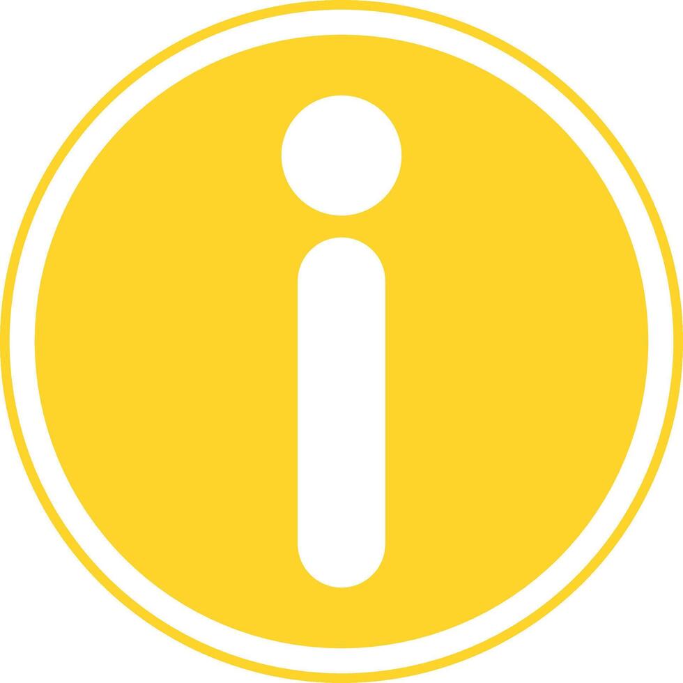 Information icon, alert icon, icon for reporting a message, button for more information. vector