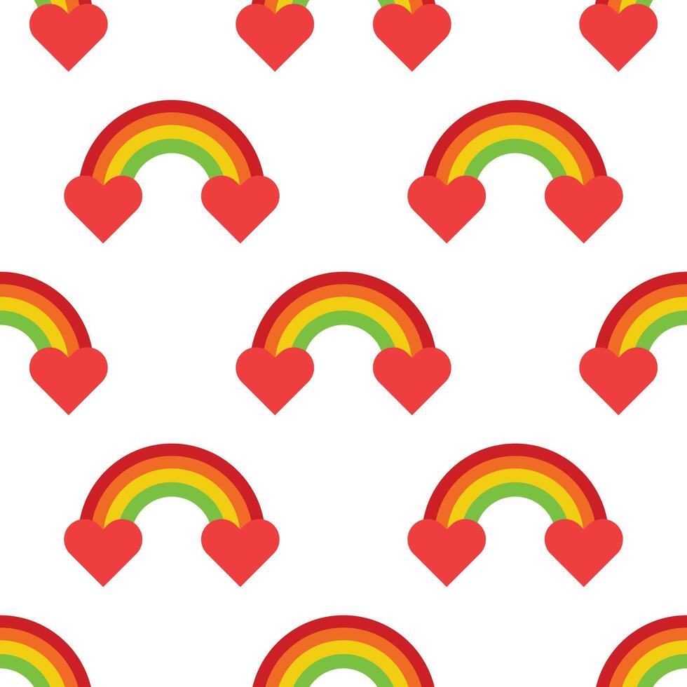 Illustration background rainbow love pattern unique design vector