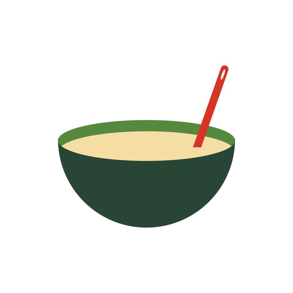 Illustration soup sweet food unique design with blank background vector
