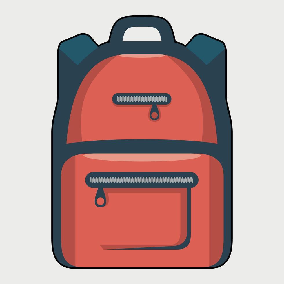 icon of bag, handbag, briefcase, backpack isolated on white background vector