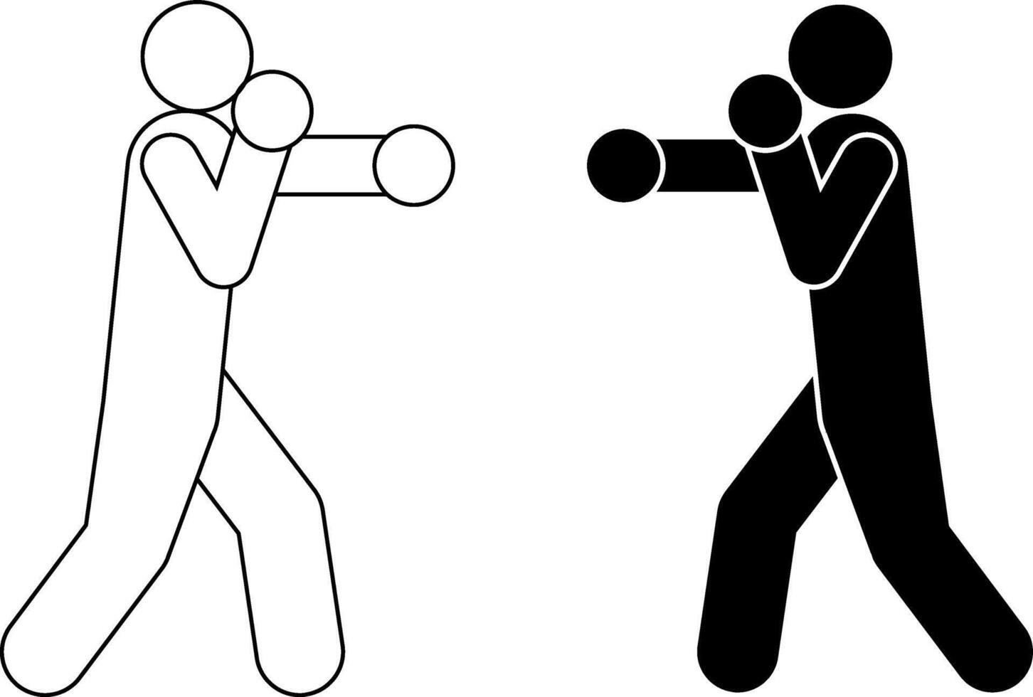 goalkeeper catches the ball icon set isolated on white background vector