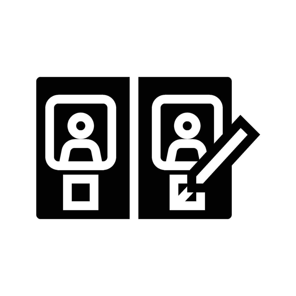 voting icon line vector