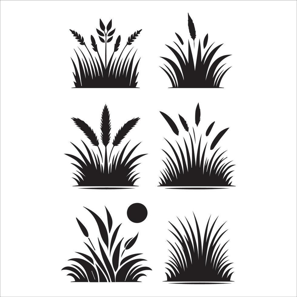 Minimalist Landscape Artwork in Square Frames vector