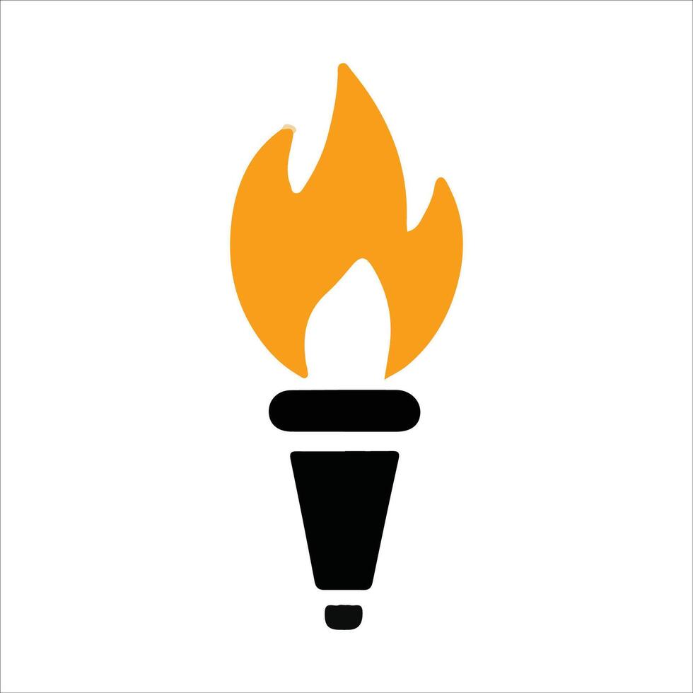 Elegant Torch Silhouettes in Unique Styles vector