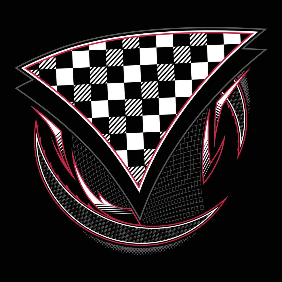 Racing background for tshirt design vector