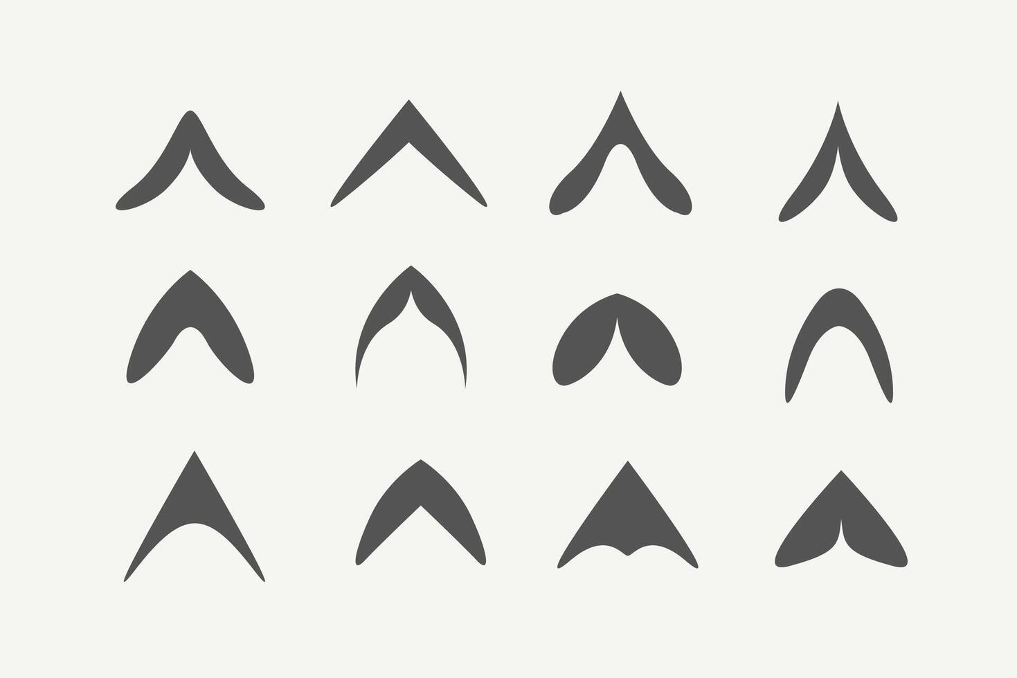 Hand drawing arrow set collection vector