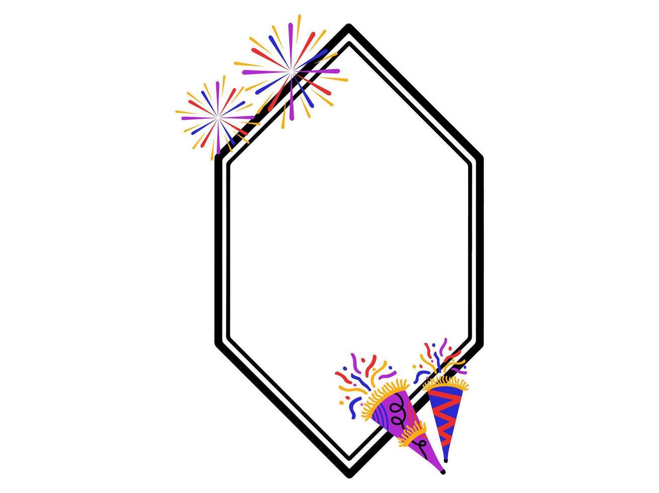 New Years Frame Background Illustration vector