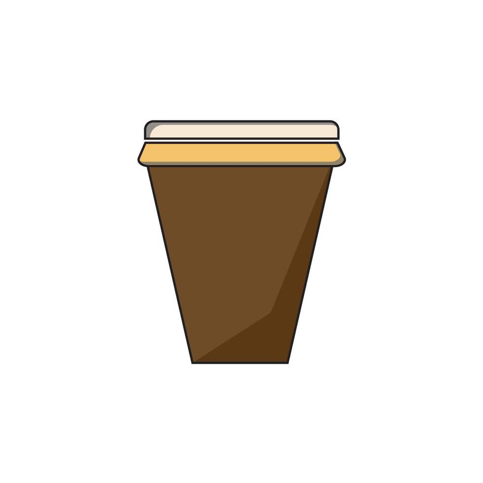a coffee cup icon on a white background vector