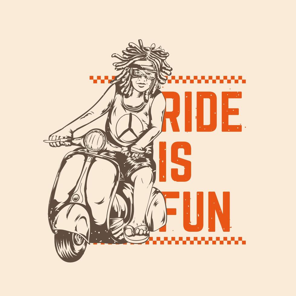 design simple riding fun vespa vector