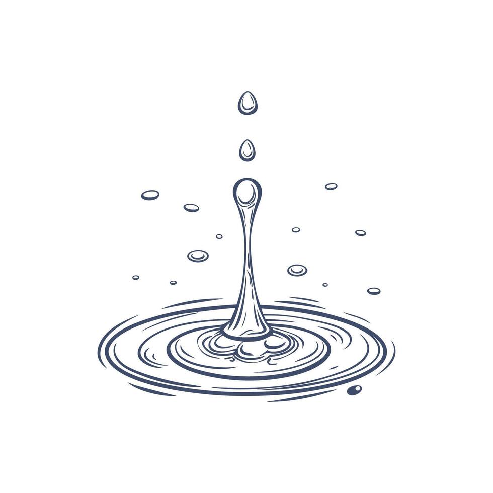 Water drop illustration , art vector
