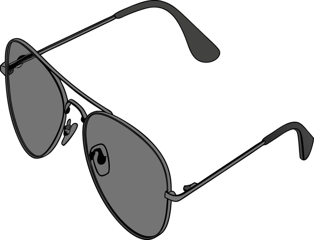 A pair of sunglasses on a white background vector