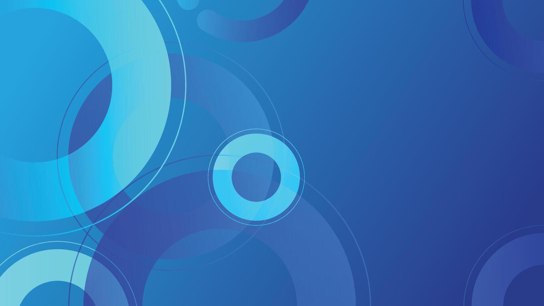 Abstract circle blue background vector