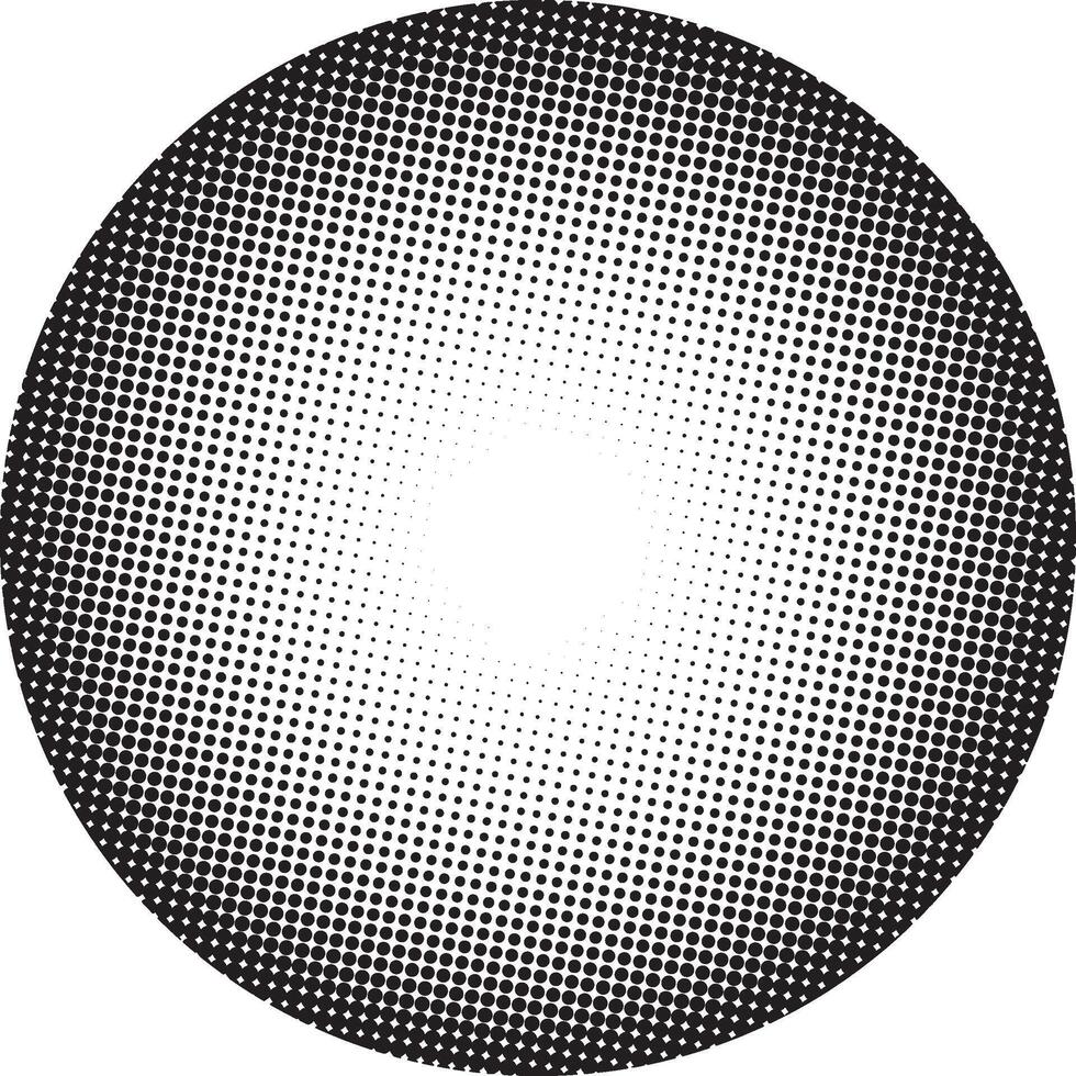 Circular halftone pattern vector