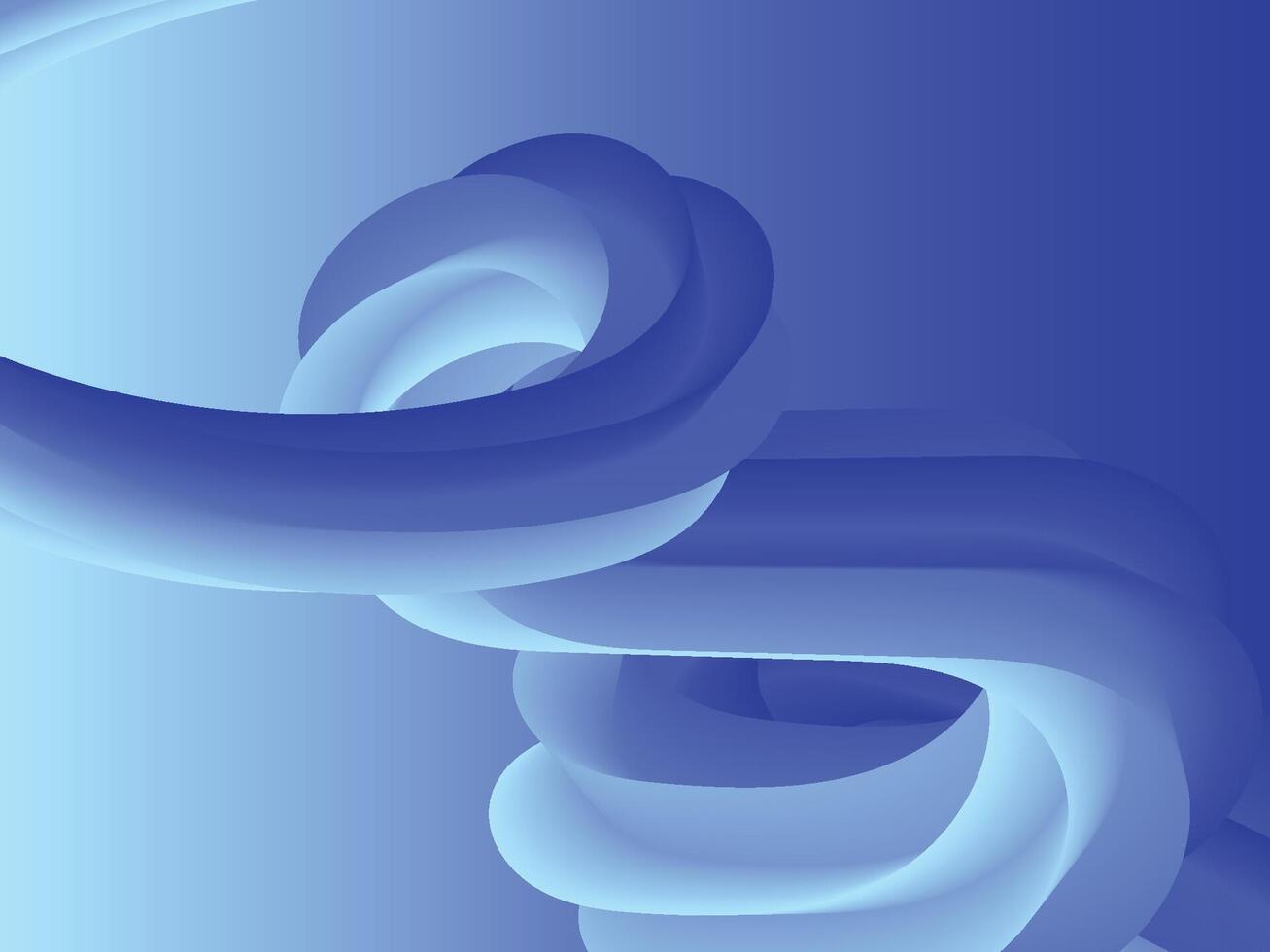 3D Abstract Blue Gradient Background. vector