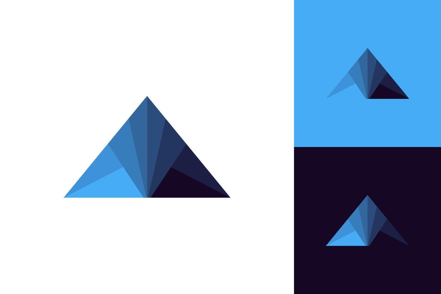 Gradient triangle background abstract design icon graphic vector