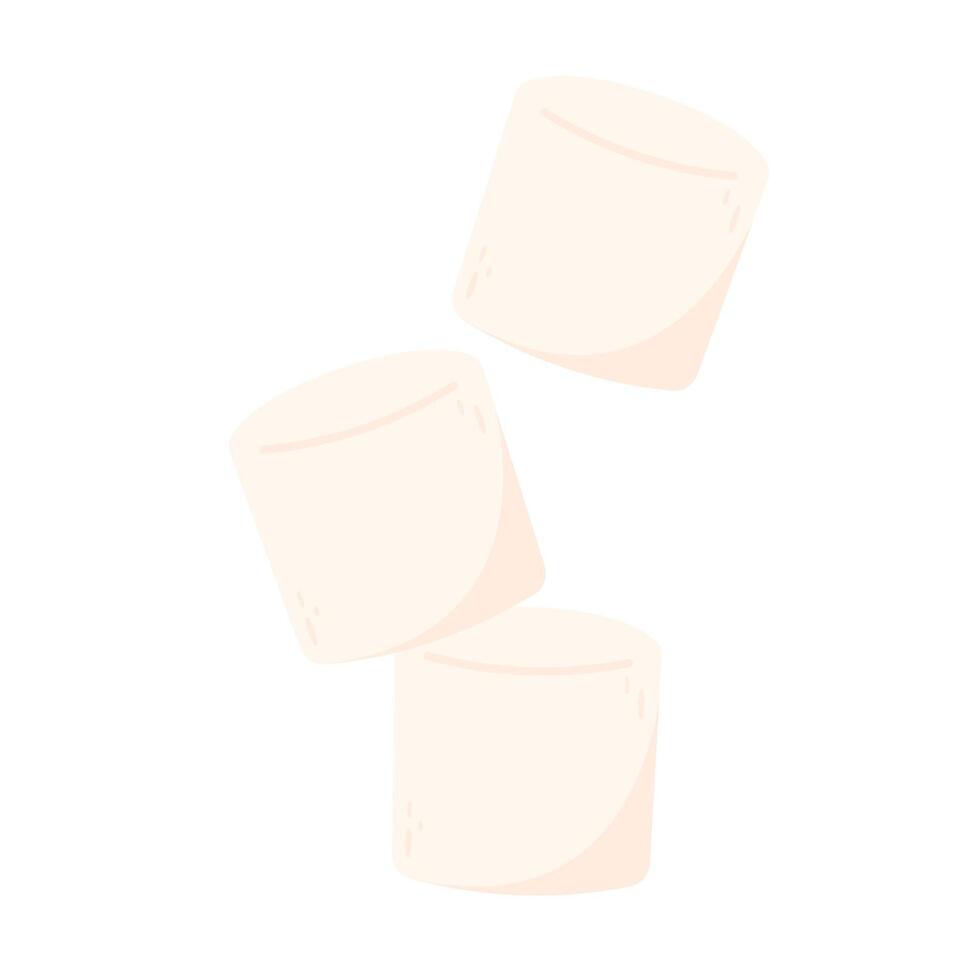 Marshmallow cartoon . Marshmallow logo design. Marshmallow icon. vector