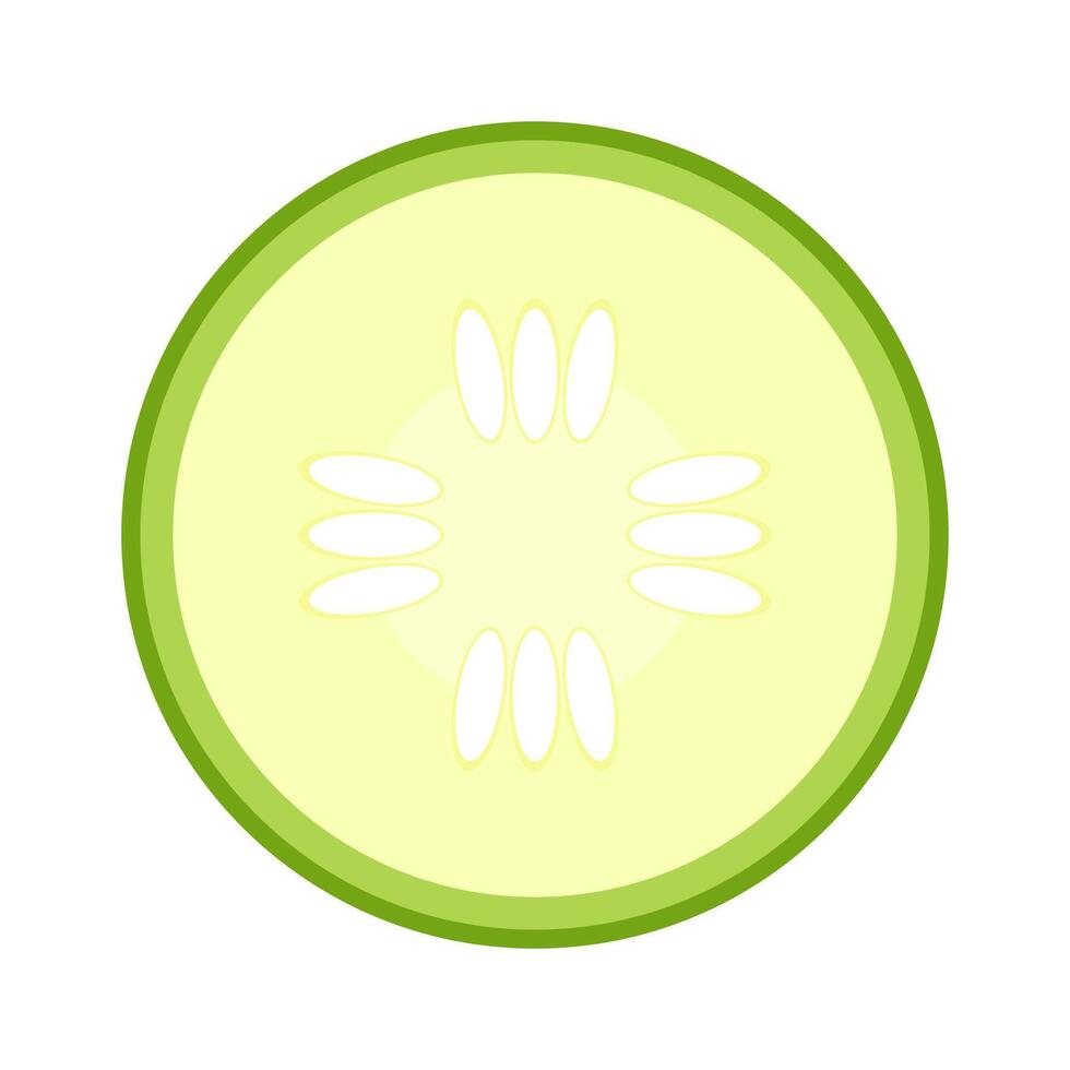 Cucumber slice icon. Cucumber . vector