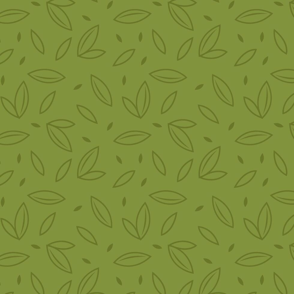 Green tea pattern wallpaper. Green tea doodle . Matcha pattern. vector