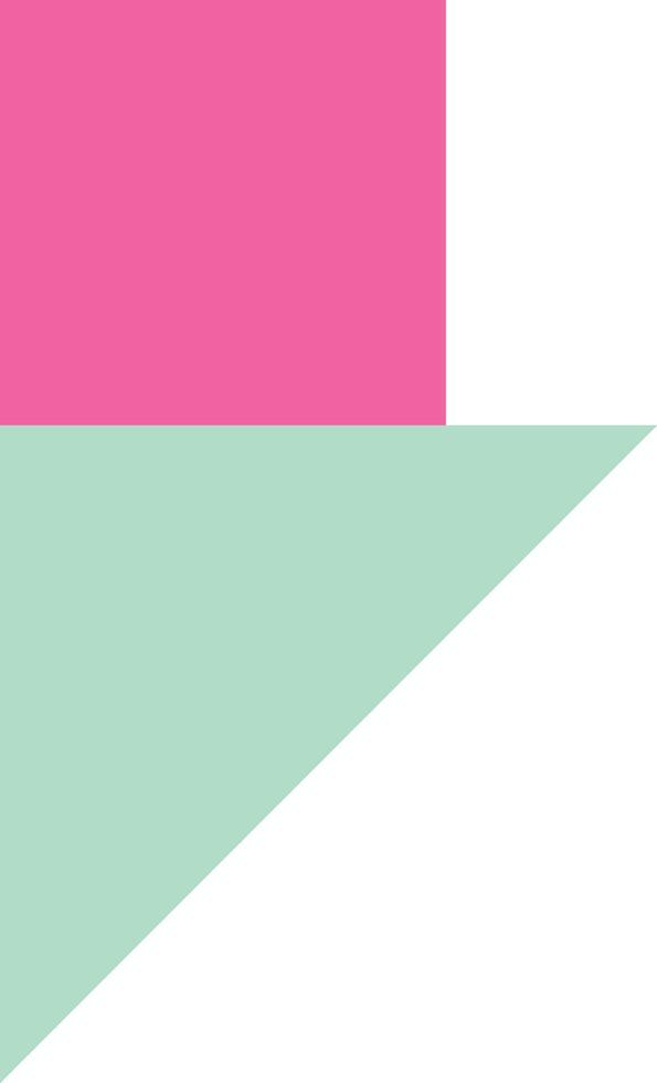 Standing Square and Triangle Colorful Combined Shapes vector