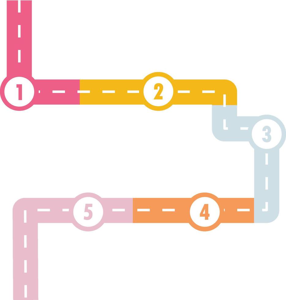 Colorful Diagram Information Infographic vector