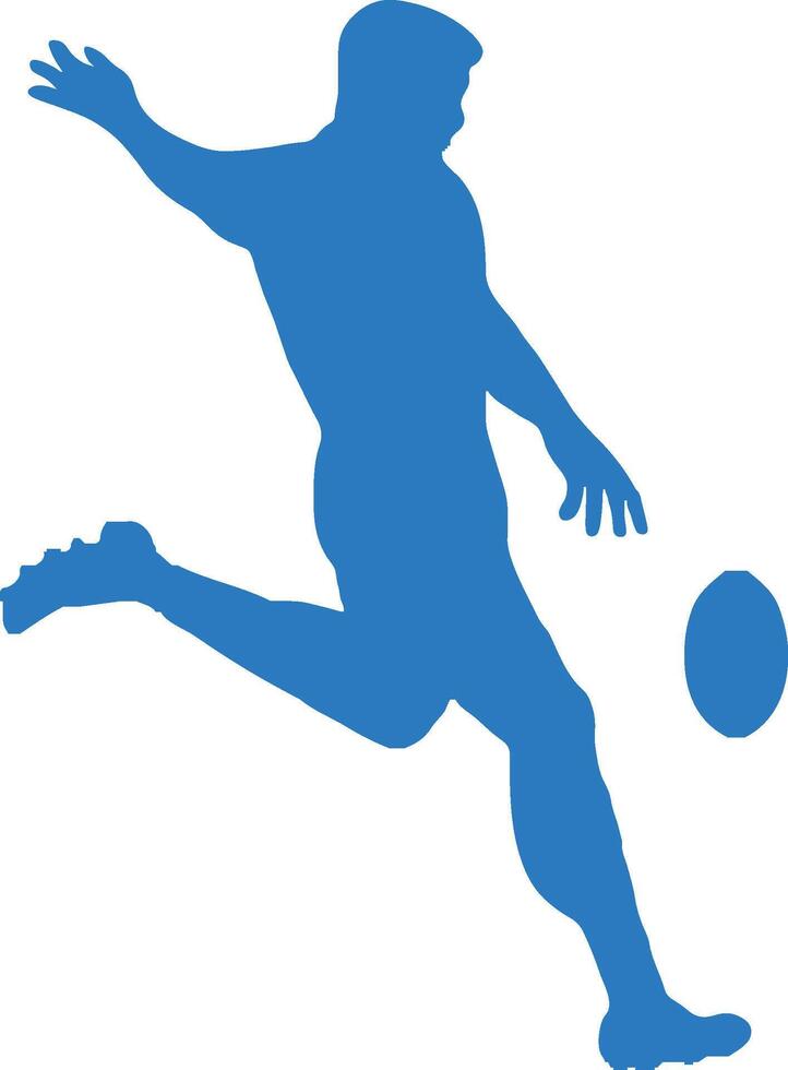 Rugby Sports Colorful Silhouette vector