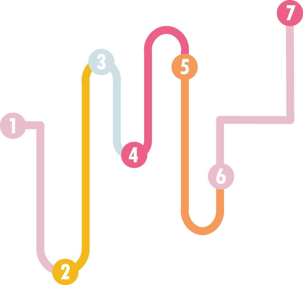 Colorful Procedure Information Infographic vector