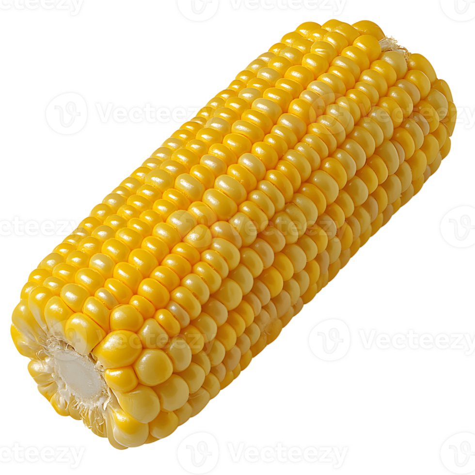 A yellow corn stalk with a white tip png