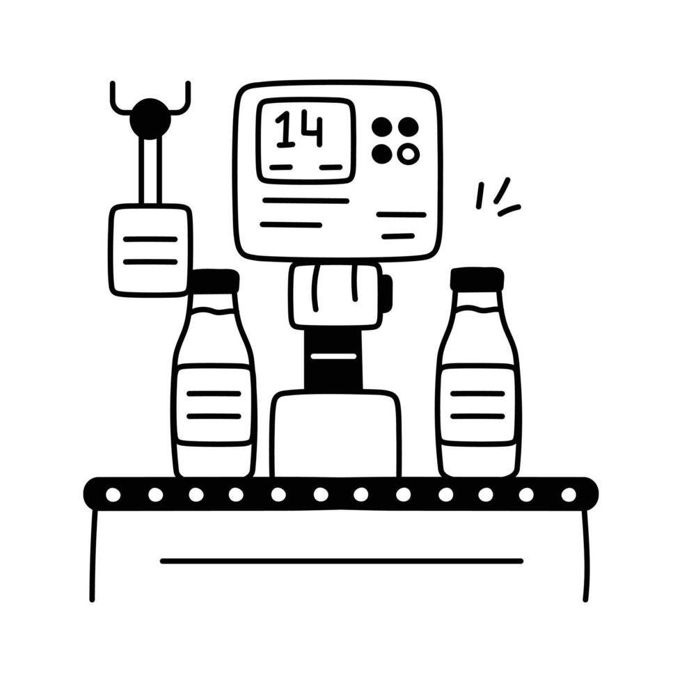 Grab this amazing icon of automated tagging in trendy style vector