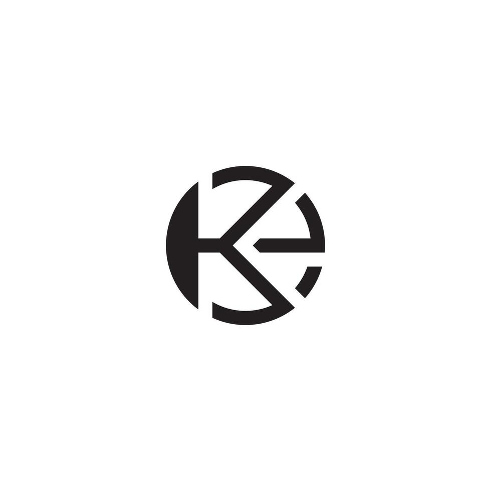 EK, KE, K AND E Abstract initial monogram letter alphabet logo design vector