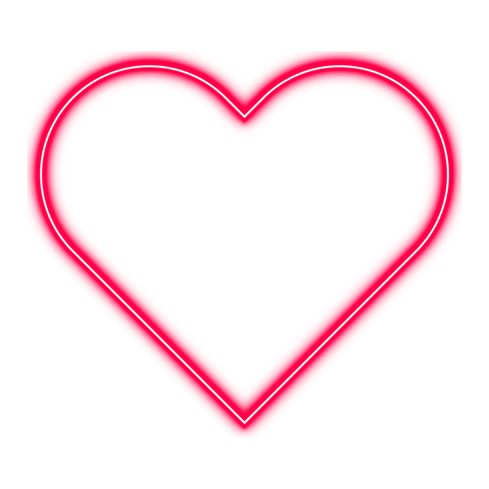 Neon ltght love shapes Background png