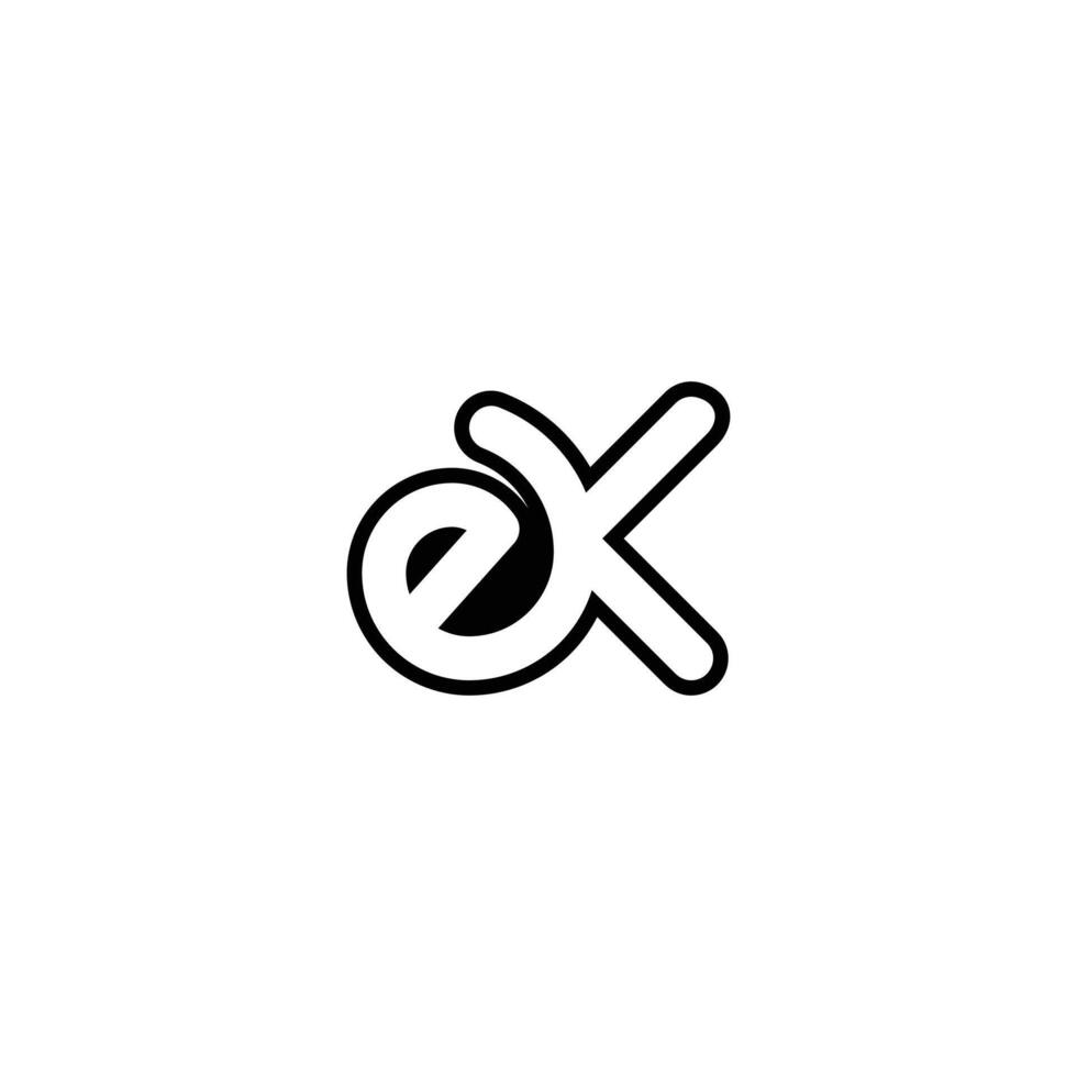 Alphabet letters monogram icon logo of KE EK vector