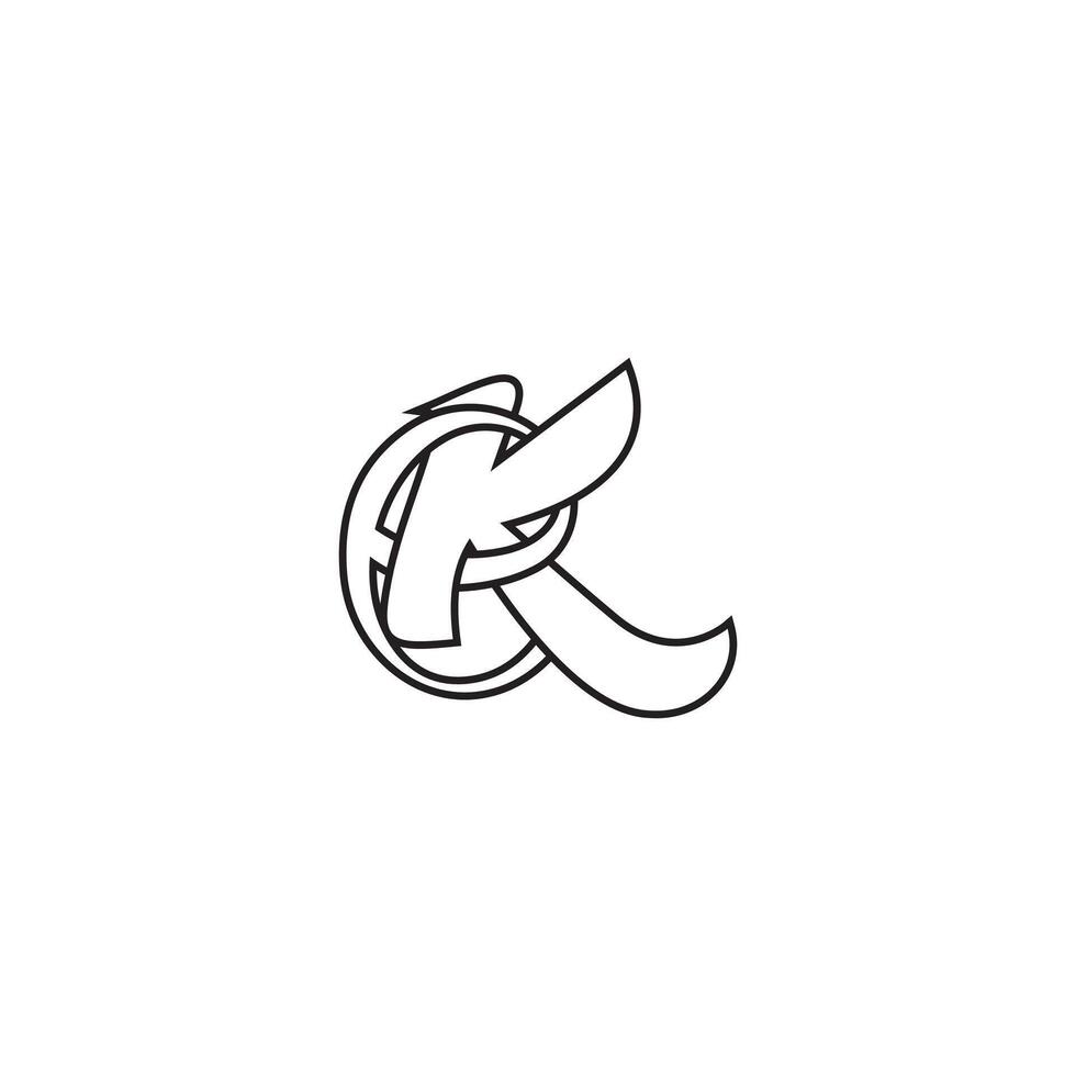 Initial KE Letter Logo Design Template vector