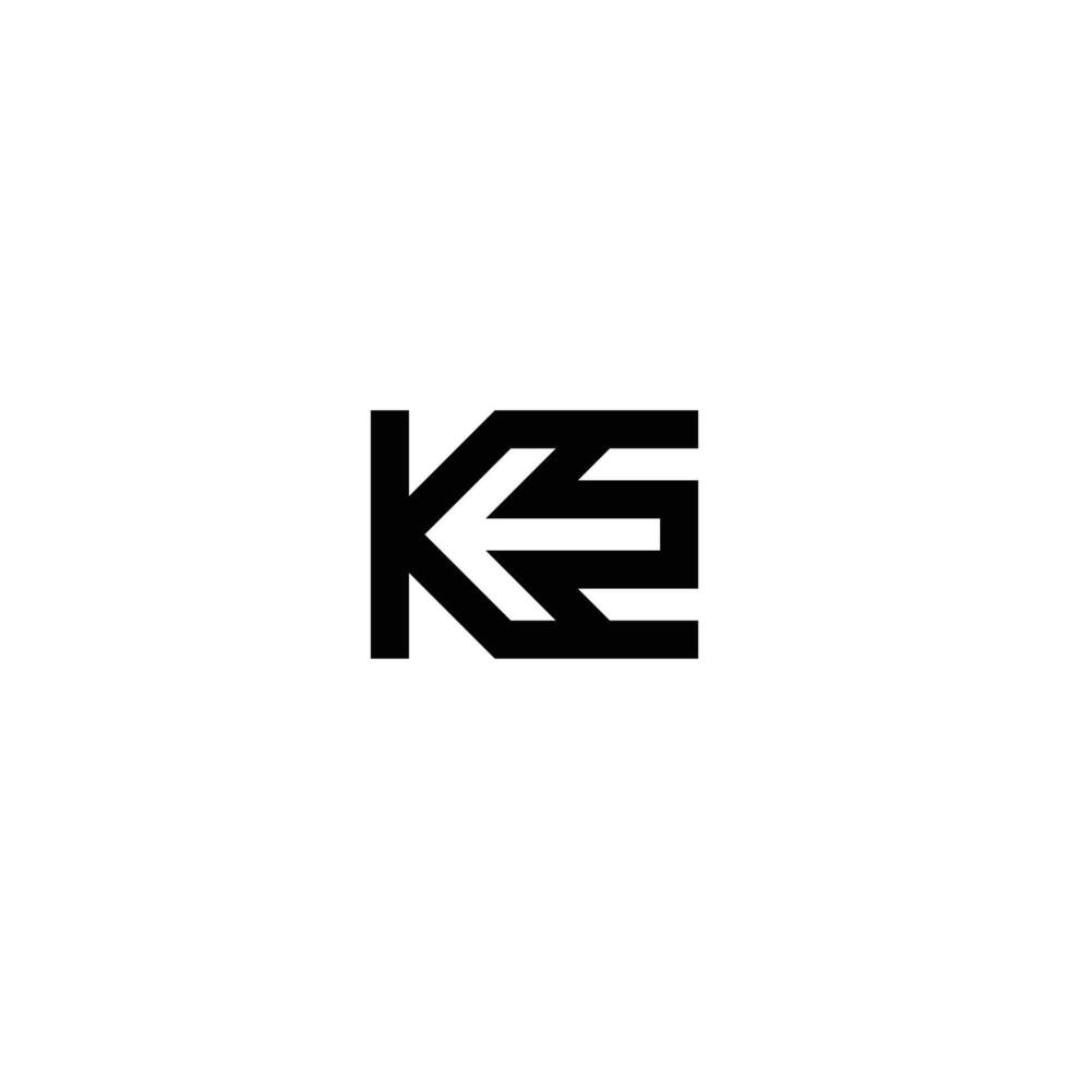 Stylish KE or EK Monogram Logo Design vector