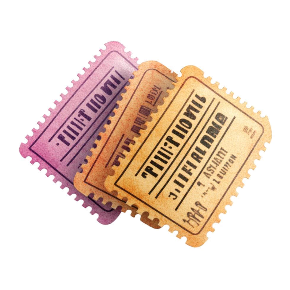 Movie Tickets on Transparent Background png