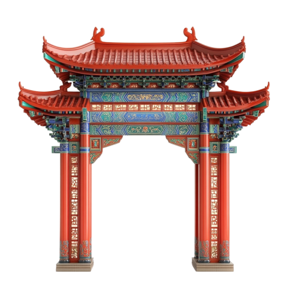 Classic Chinese Gate Design png