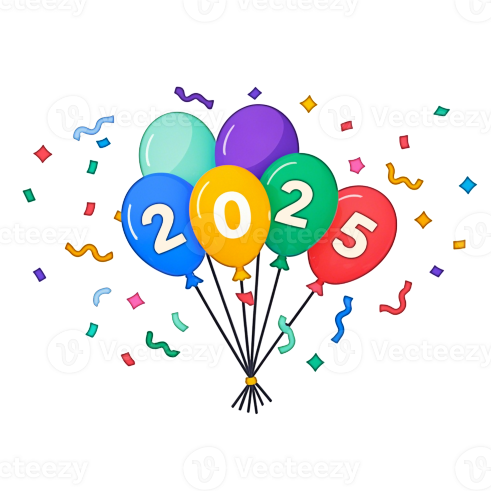 Happy new year 2020 balloons png