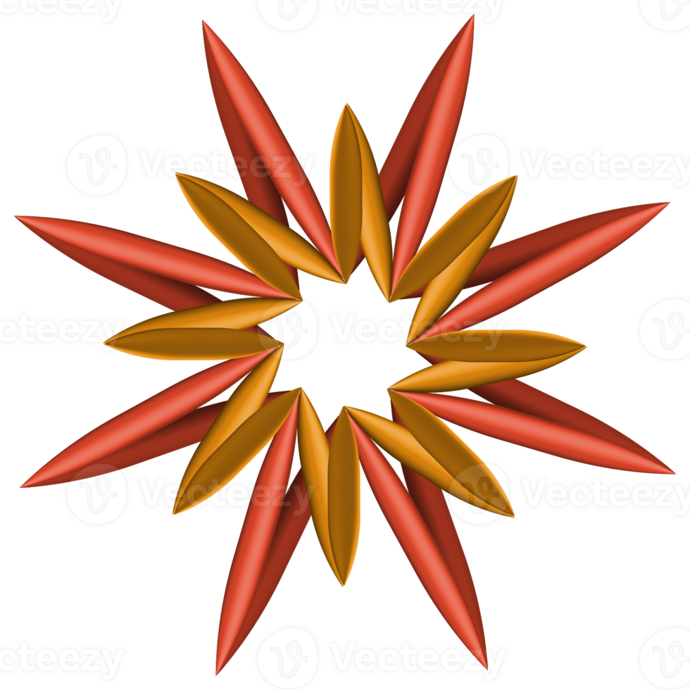 Colorful Abstract Flower Design png