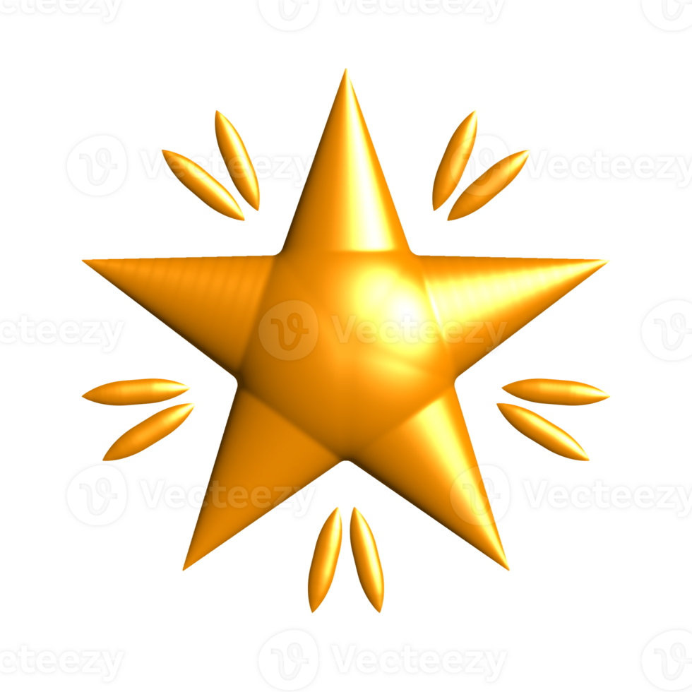 Elegant Star Surrounded By Sparkles png