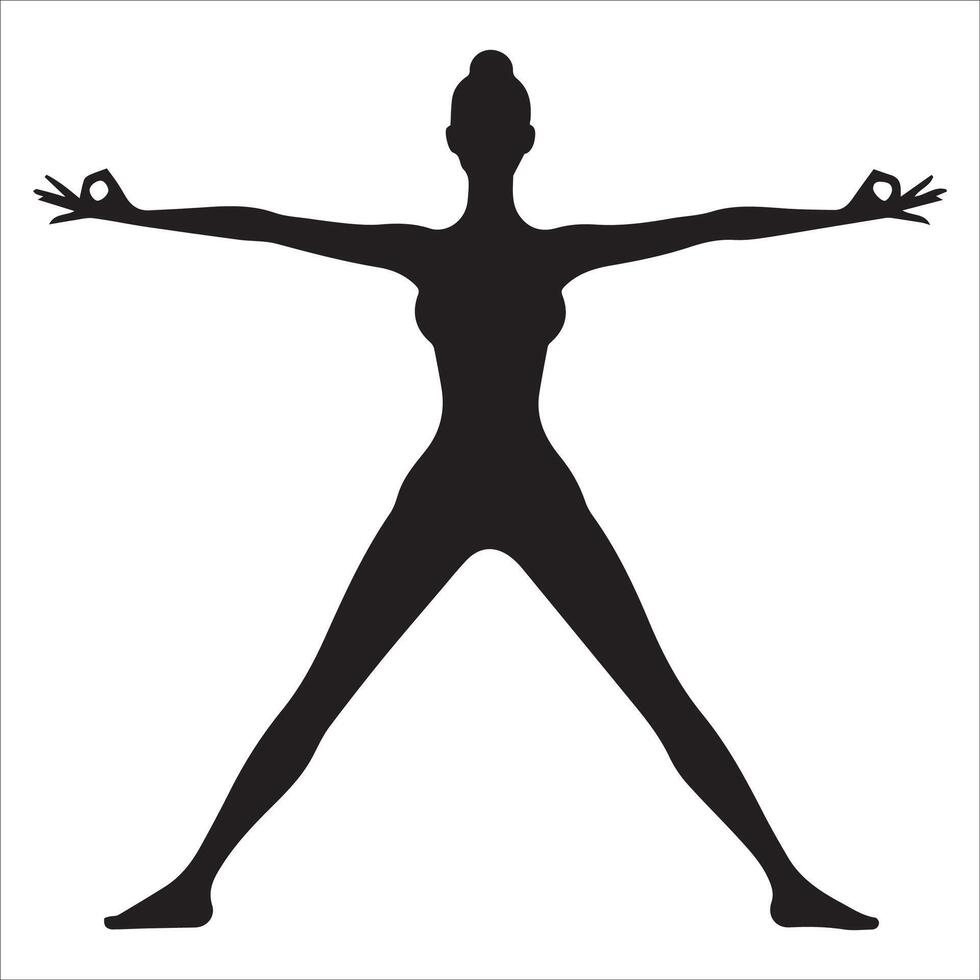 Dynamic Empowered Pose Silhouette vector