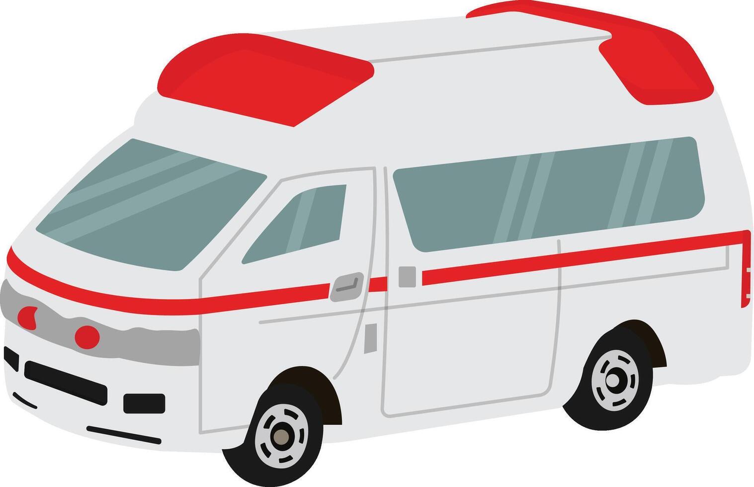 Toy Ambulance automobile car icon illustration vector