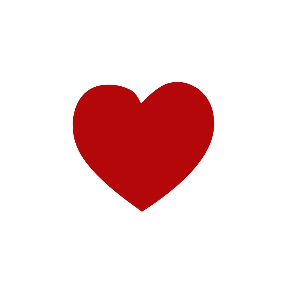a red heart on a white background vector