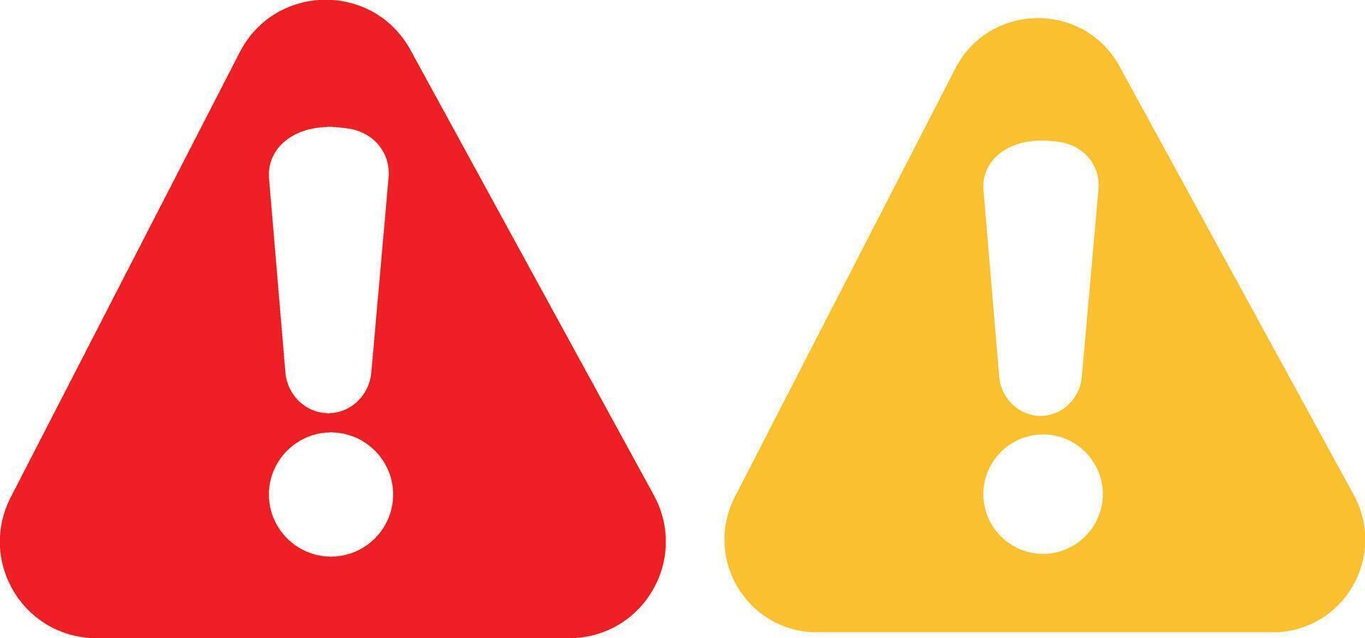 Attention Warning Icon Featuring Clear Exclamation Mark for Critical Alerts vector
