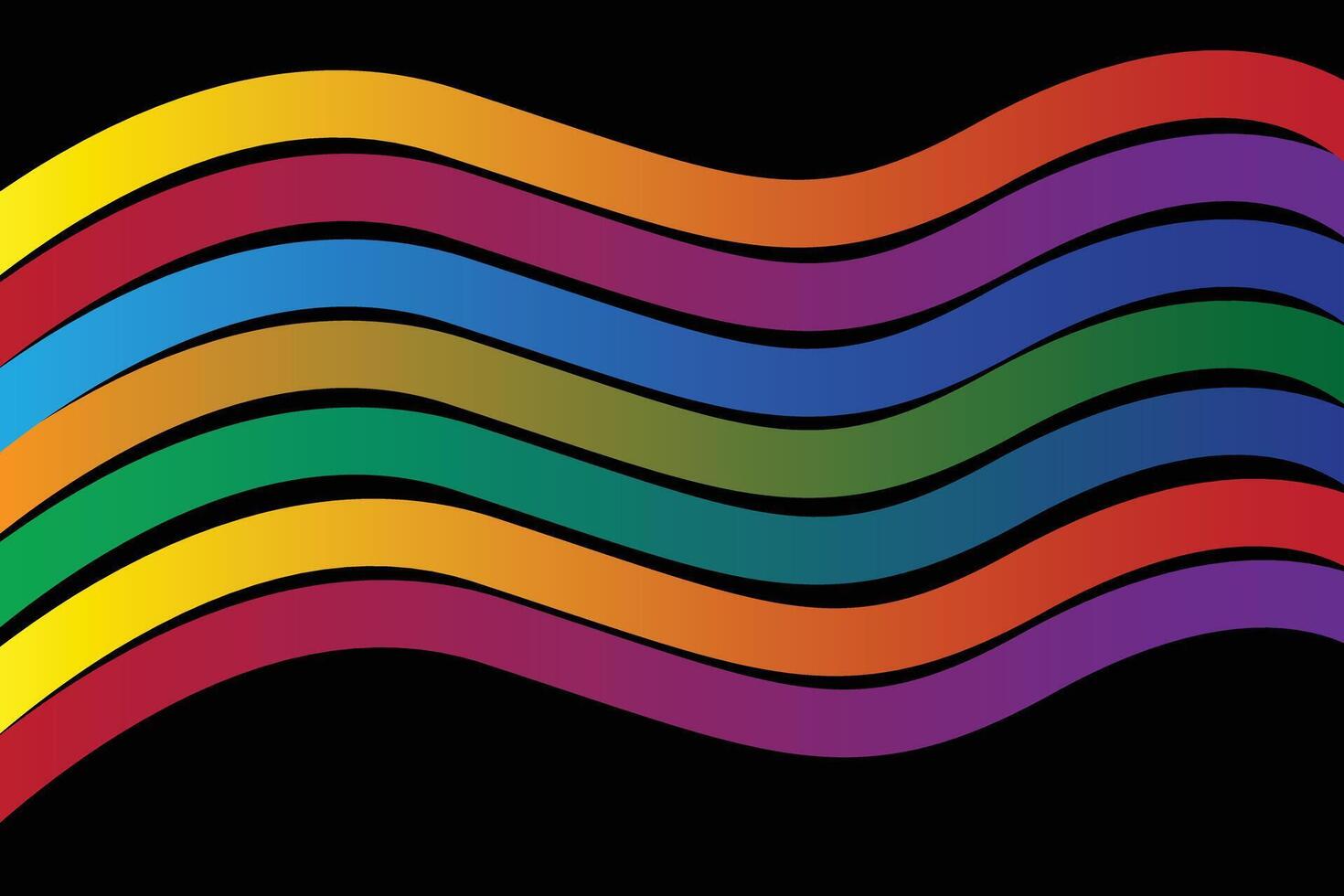 Modern Abstract Background with Colorful Flowing Spiral Strokes and Gradient Lines vector