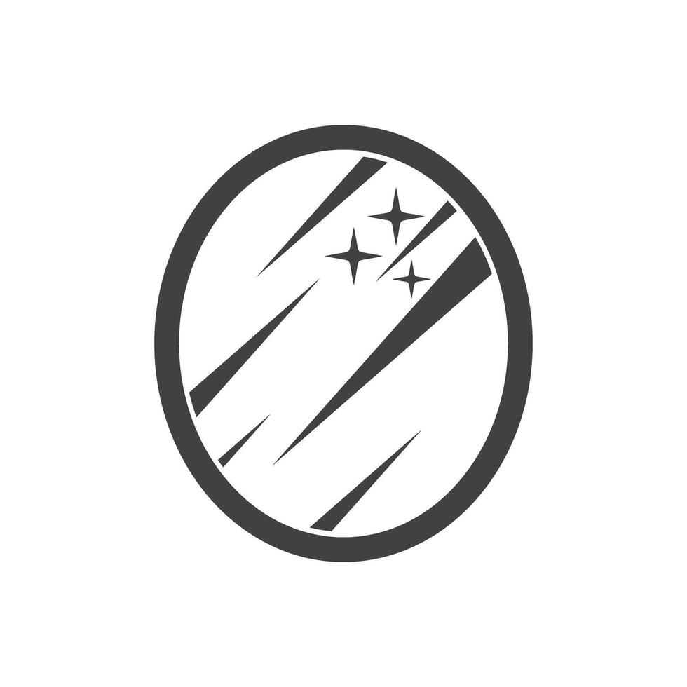 Mirror icon in flat style. Hand mirror glass illustration on isolated background. Fashion sign business concept. vector