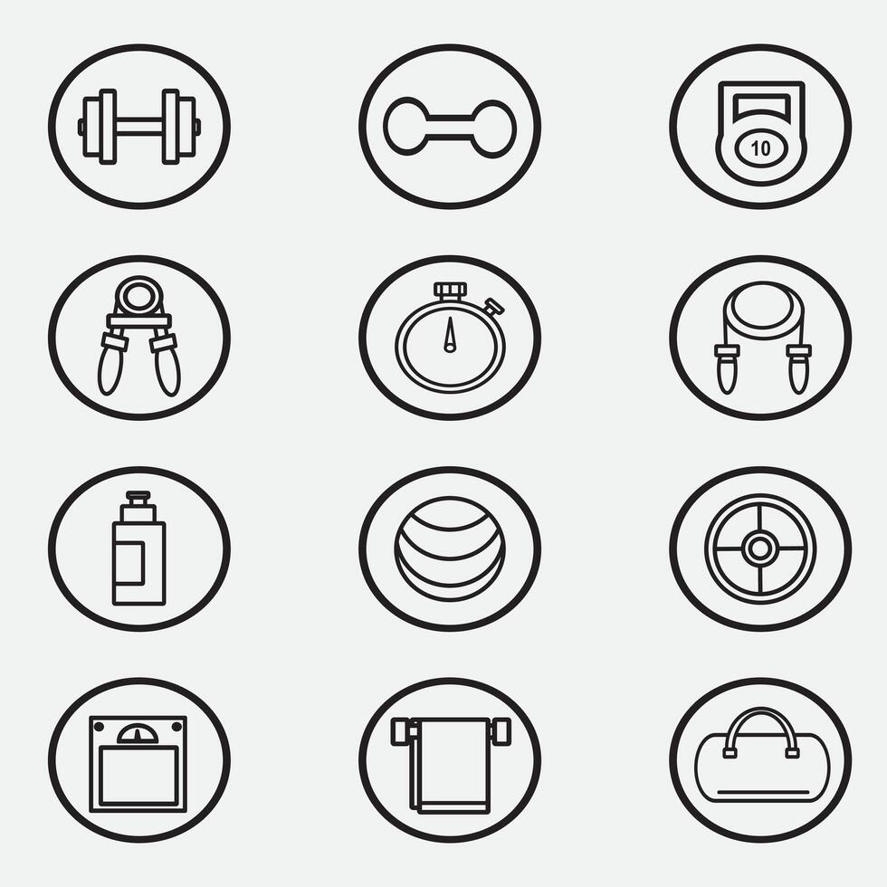 fitness icon good for element design, gym icon, ui design, web design, symbol etc vector