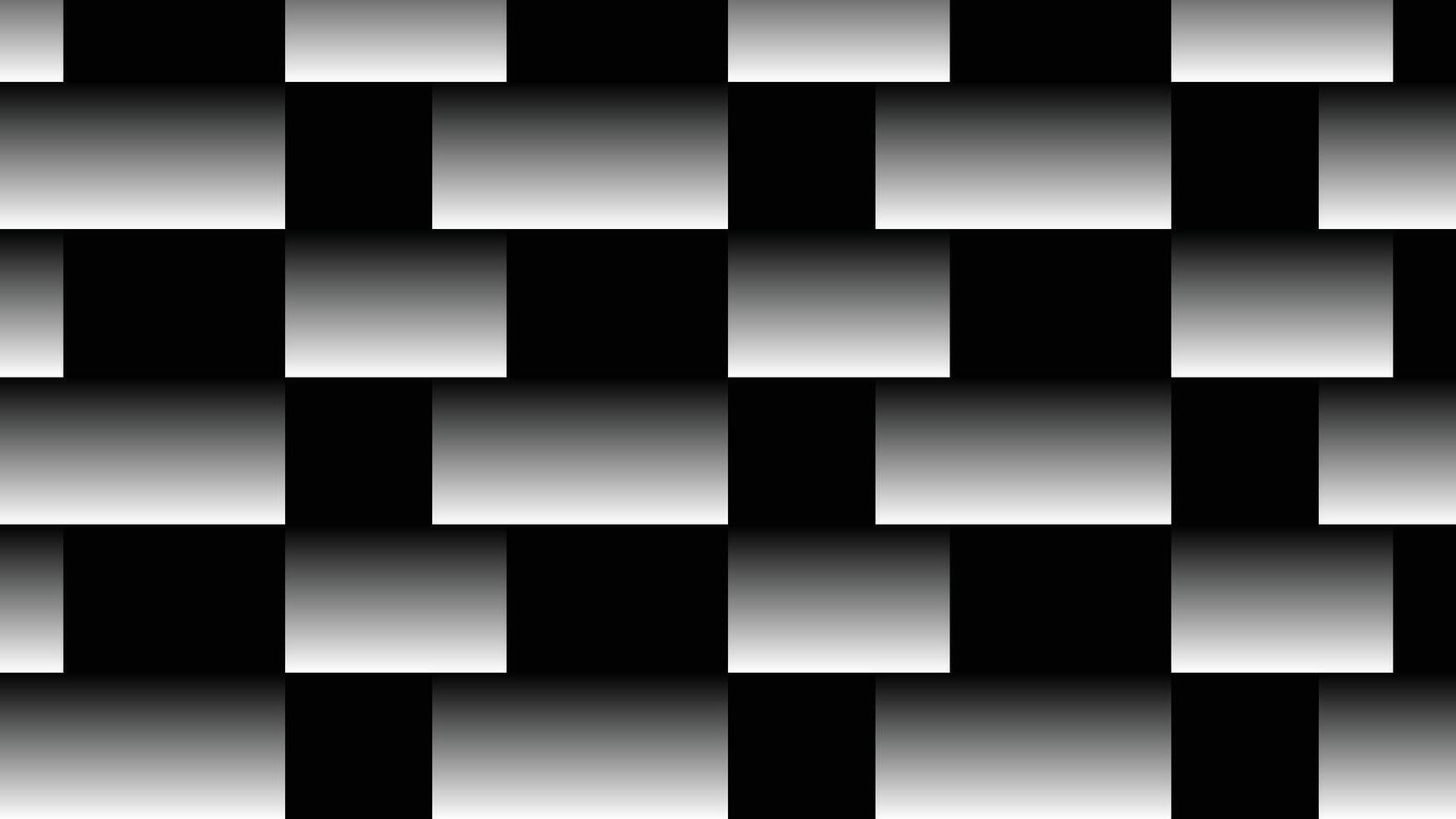 Abstract background with black and white gradient checkered pattern. Geometric design, optical illusion, modern texture. vector