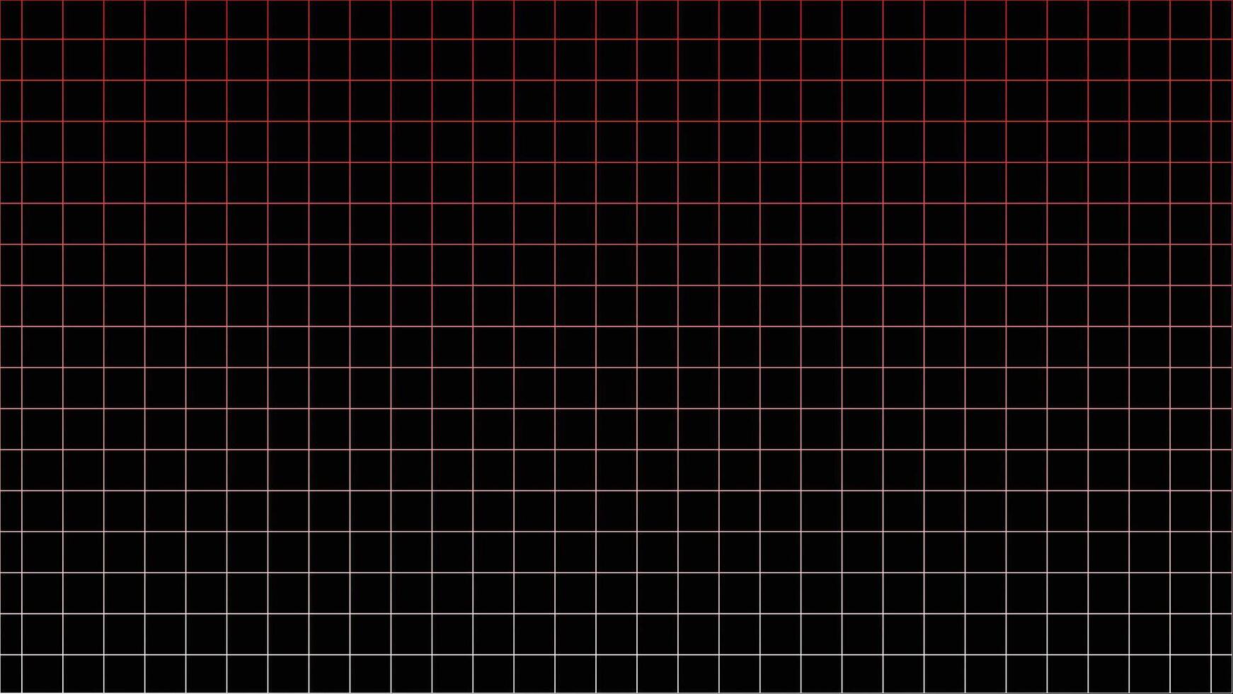 Abstract dark grid background with red and white gradient. Modern geometric pattern for technology, website, or presentation. vector